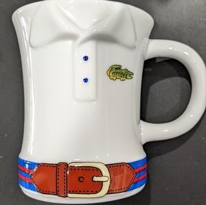 Vintage Lacoste 3D Coffee Mug Polo Belted Shirt
